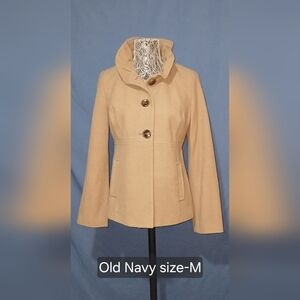 Old Navy Women's Tan Pea Coat